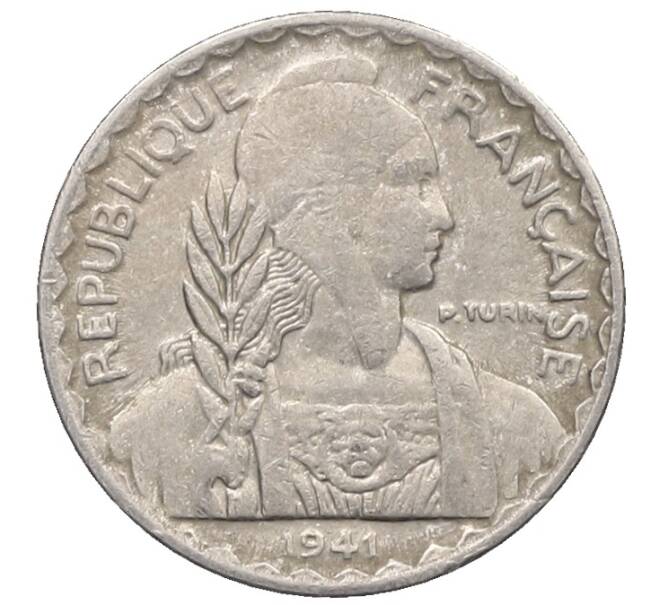 Монета 10 сантимов 1941 года Французский Индокитай (Артикул: K10-1091) — Фото №1