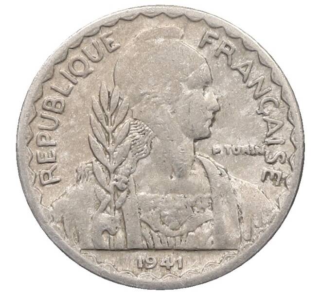 Монета 10 сантимов 1941 года Французский Индокитай (Артикул: K10-1095) — Фото №1