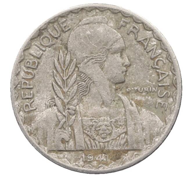 Монета 10 сантимов 1941 года Французский Индокитай (Артикул: K10-1102) — Фото №1