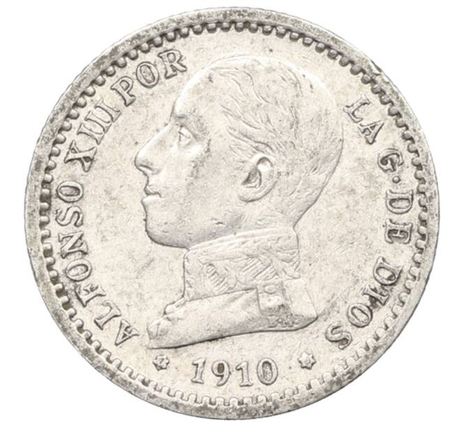 Монета 50 сентимо 1910 года Испания (Артикул: K10-1109) — Фото №1