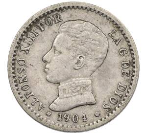 50 сентимо 1904 года Испания — Фото №1