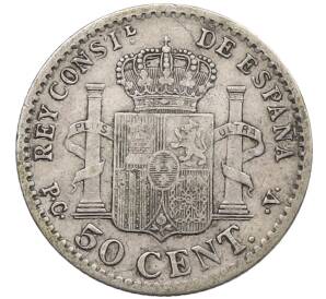 50 сентимо 1904 года Испания — Фото №2