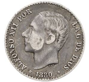 50 сентимо 1880 года Испания — Фото №1