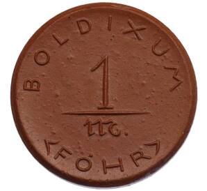 1 марка 1920 года Германия — город Болдиксум на Фере (Нотгельд) — Фото №1