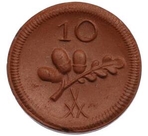 10 пфеннигов 1920 года Германия — город Мюнстерберг (Нотгельд) — Фото №1