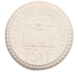 75 пфеннигов 1922 года Германия — город Грюнберг (Нотгельд) — Фото №1