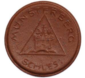 20 пфеннигов 1920 года Германия — город Мюнстерберг (Нотгельд) — Фото №2