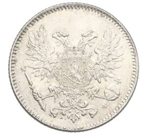 50 пенни 1917 года Русская Финляндия — Орел без корон (Временное правительство) — Фото №2