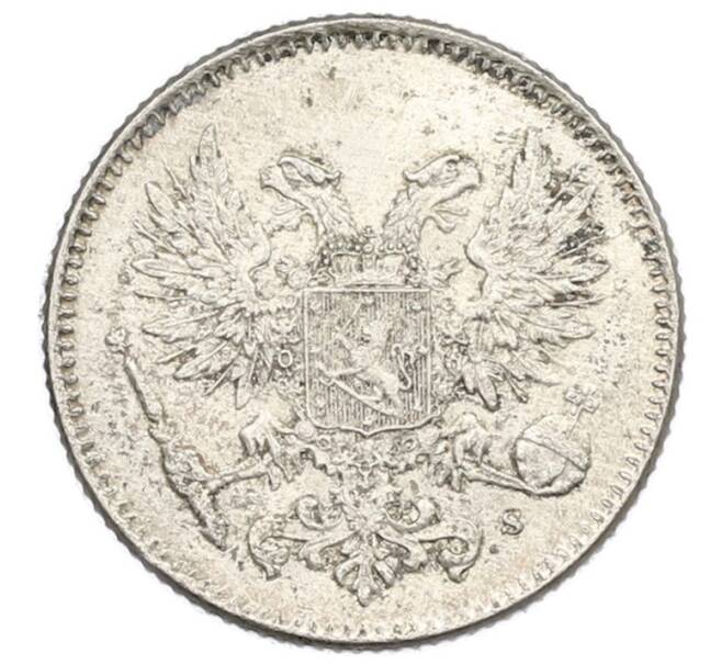 Монета 50 пенни 1917 года Русская Финляндия — Орел без корон (Временное правительство) (Артикул: K10-1266) — Фото №2