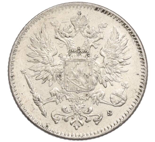 Монета 50 пенни 1916 года Русская Финляндия (Артикул: K10-1293) — Фото №2