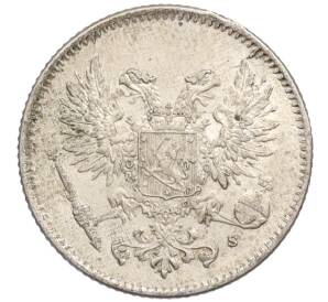 50 пенни 1917 года Русская Финляндия — Орел без корон (Временное правительство) — Фото №2