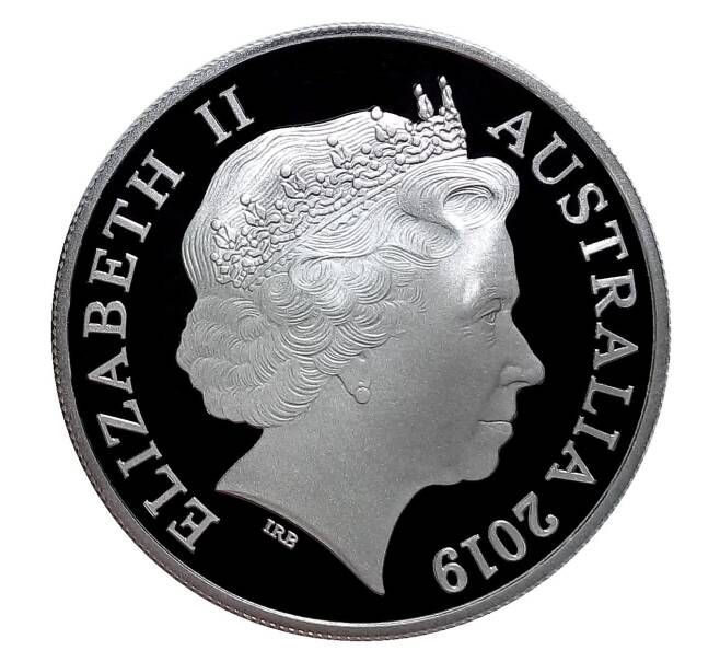Монета 1 доллар 2019 года Австралия — 50 лет высадке на Луну (ракета) (Артикул M2-32799)