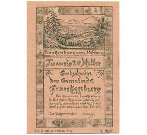 20 геллеров 1920 года Австрия — Векклабрук (Нотгельд) — Фото №1