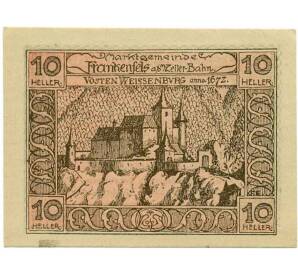 10 геллеров 1920 года Австрия — Коммуна Франкенфельс (Нотгельд) — Фото №2