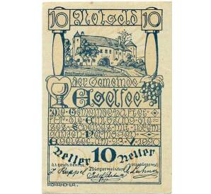 10 геллеров 1920 года Австрия — Эгельзее (Нотгельд) — Фото №1