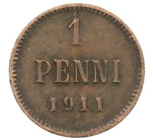 1 пенни 1911 года Русская Финляндия
