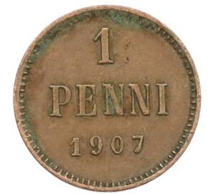 1 пенни 1907 года Русская Финляндия