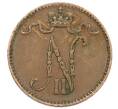 Монета 1 пенни 1907 года Русская Финляндия (Артикул: K10-1352) — Фото №2