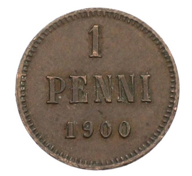 Монета 1 пенни 1900 года Русская Финляндия (Артикул: K10-1360) — Фото №1