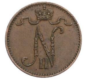 1 пенни 1900 года Русская Финляндия — Фото №2