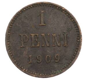 1 пенни 1909 года Русская Финляндия — Фото №1