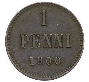 1 пенни 1900 года Русская Финляндия — Фото №1
