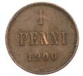 Монета 1 пенни 1900 года Русская Финляндия (Артикул: K10-1376) — Фото №1