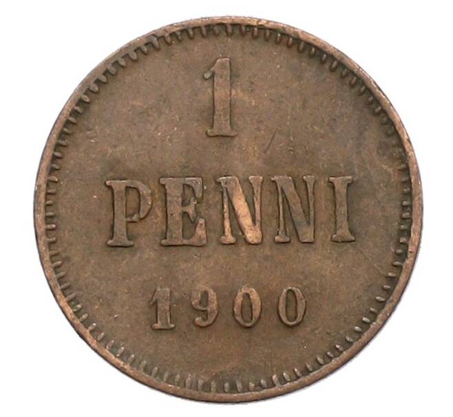 Монета 1 пенни 1900 года Русская Финляндия (Артикул: K10-1376) — Фото №1