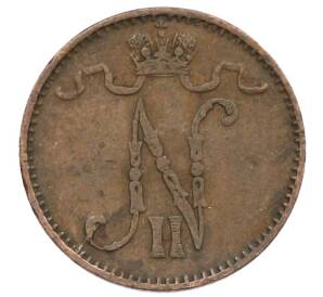 1 пенни 1900 года Русская Финляндия — Фото №2