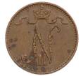 Монета 1 пенни 1916 года Русская Финляндия (Артикул: K10-1377) — Фото №2