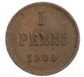 Монета 1 пенни 1900 года Русская Финляндия (Артикул: K10-1381) — Фото №1