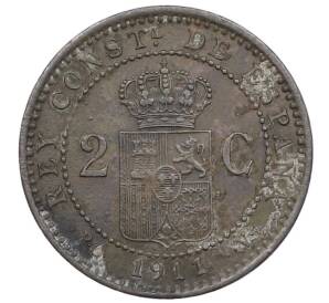 2 сентимо 1911 года Испания — Фото №2