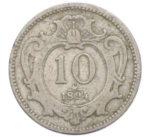 10 геллеров 1894 года Австрия — Фото №1