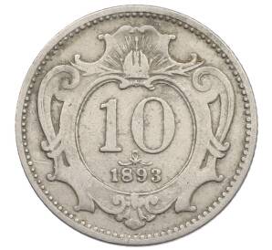 10 геллеров 1893 года Австрия — Фото №1