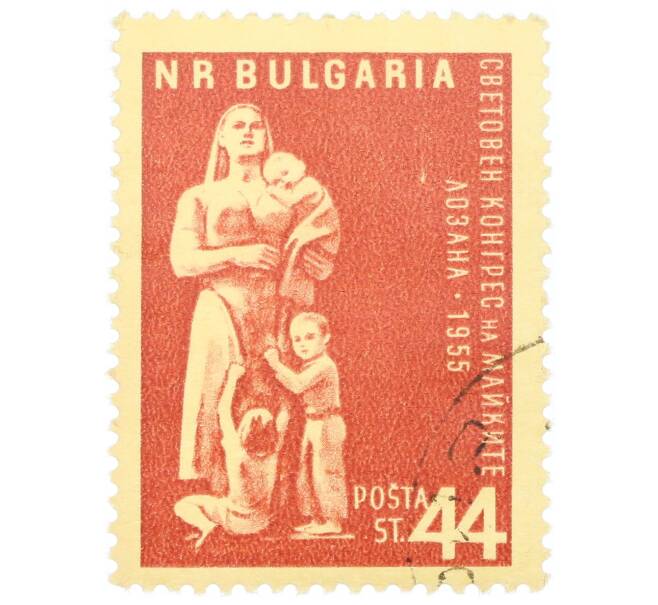 Почтовая марка 44 стотинки 1955 года Болгария «Всемирный конгресс матерей» (Артикул: P2-0304) — Фото №1