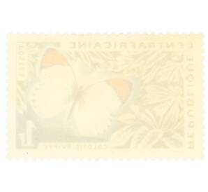 Почтовая марка 1 франк 1963 года Центрально-Африканская республика (ЦАР) «Бабочка с оранжевыми кончиками (Colotis evippe)» — Фото №2