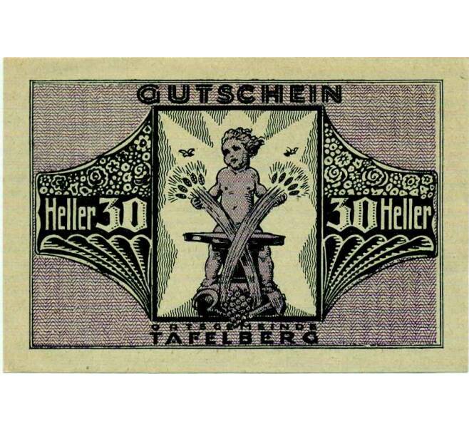 Банкнота 30 геллеров 1920 года Австрия — Тафельберг (Нотгельд) (Артикул: B2-14012) — Фото №1