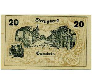 20 геллеров 1920 года Австрия — Коммуна Штренгберг (Нотгельд) — Фото №1