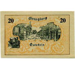 20 геллеров 1920 года Австрия — Коммуна Штренгберг (Нотгельд) — Фото №1