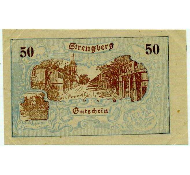 Банкнота 50 геллеров 1920 года Австрия — Коммуна Штренгберг (Нотгельд) (Артикул: B2-14024) — Фото №1