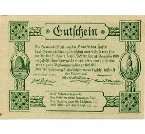 20 геллеров 1920 года Австрия — Бад-Леонфельден (Нотгельд) — Фото №2