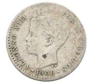 50 сентимо 1900 года Испания — Фото №1