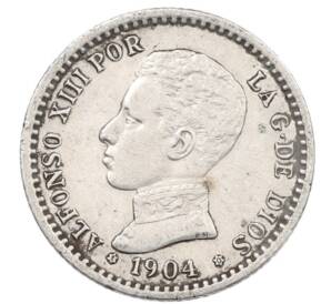 50 сентимо 1904 года Испания — Фото №1