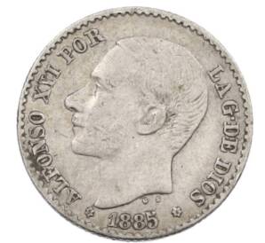 50 сентимо 1885 года Испания — Фото №1