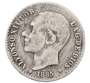 50 сентимо 1885 года Испания — Фото №1