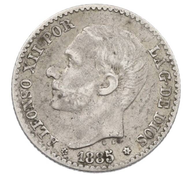 Монета 50 сентимо 1885 года Испания (Артикул: K10-1527) — Фото №1