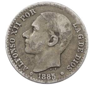 50 сентимо 1885 года Испания — Фото №1