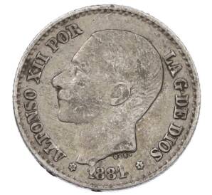 50 сентимо 1881 года Испания — Фото №1