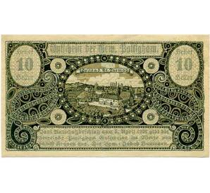 10 геллеров 1920 года Австрия — Коммуна Паттигхам (Нотгельд) — Фото №1