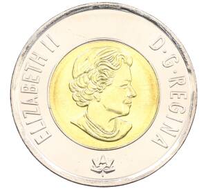 2 доллара 2017 года Канада «150 лет Конфедерации — Полярное сияние» — Фото №2